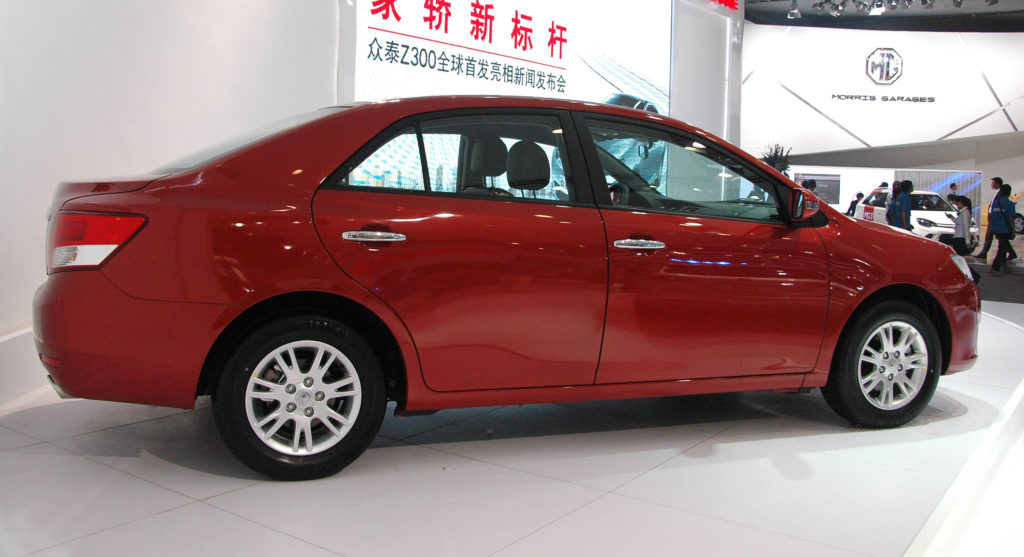 zotye z300 силуэт