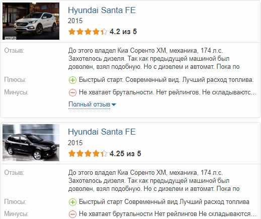 Хендай Санта Фе отзывы владельцев