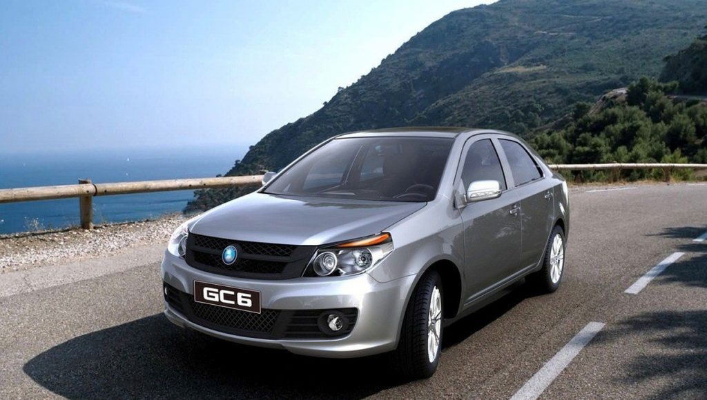 Geely GC6 вид сверху