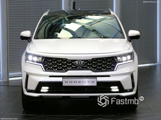 Kia Sorento 2021, вид спереди