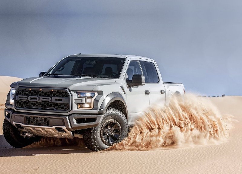 2017 Ford F-150 Raptor rides in the desert
