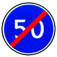Знак 4.7 - Конец ограничения минимальной скорости