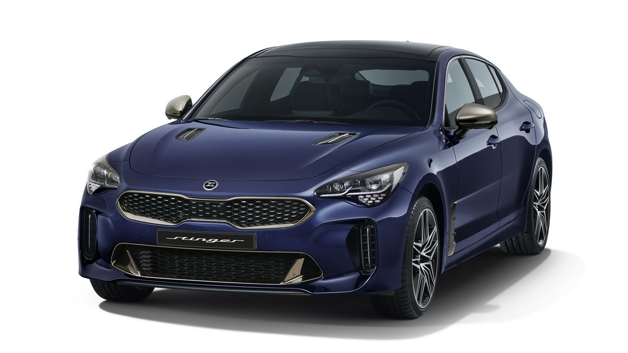 Фото Kia Stinger 2021 передняя часть кузова